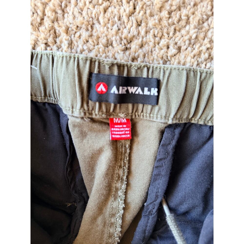 Y2K Vintage Airwalk Cargo Pants Green, Size Medium Drawstring Pants - Picture 5 of 5